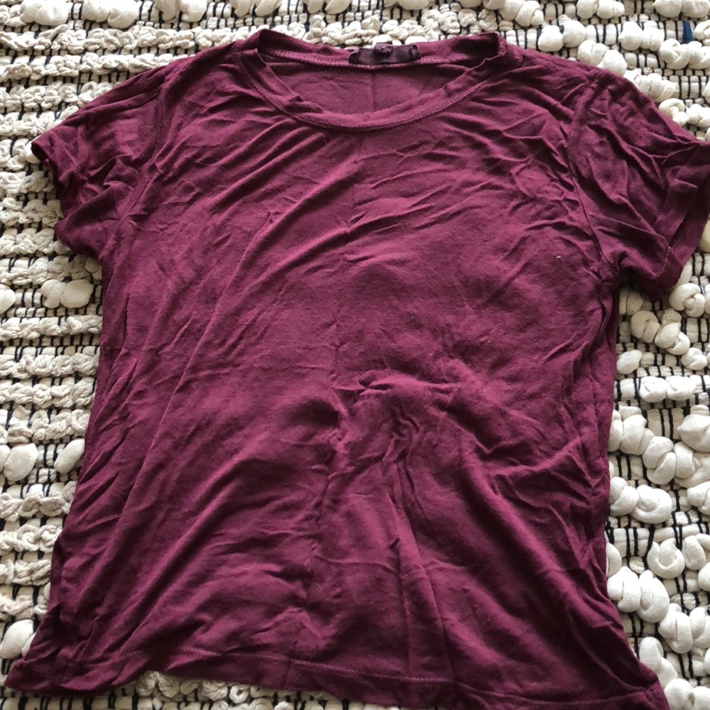 Comfy maroon crop top